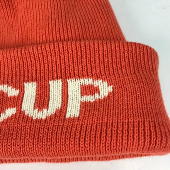 Auth LOUIS VUITTON LVCUP Louis Vuitton Cup beanie knit cap Knit hat Red/White - Picture 8 of 14